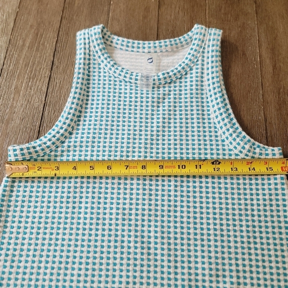 Lou & Grey Gingham Jacquard Halter Mini Pocket Dress S - Picture 8 of 11